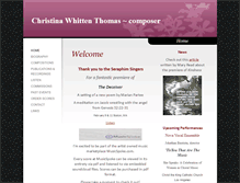Tablet Screenshot of christinawhitten.com